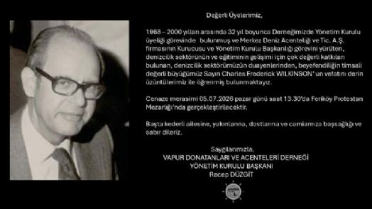 Vefat - Charles Frederick WILKINSON